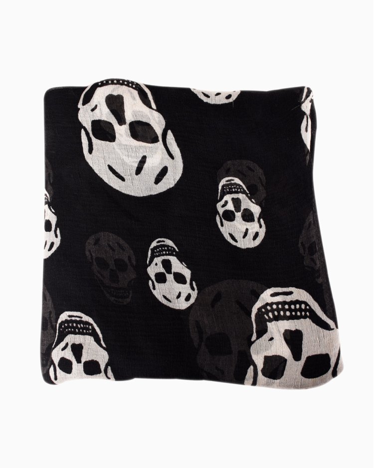 Lenço Bandeau Alexander McQueen Original Caveiras feminino